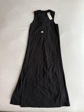 adidas Black Sleeveless Long Maxi Dress